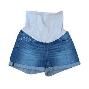 A Pea in the Pod Jean Shorts Maternity